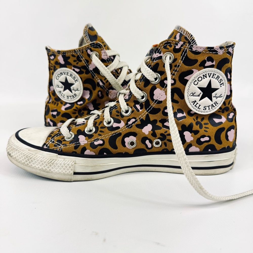 Converse Chuck Taylor All-Star Mystic World high-top animal print tan pink sz 7 - Picture 10 of 17